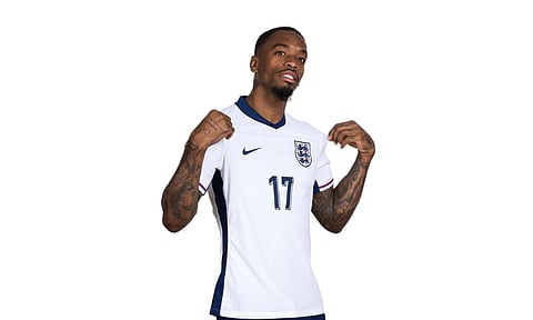 Ivan Toney in an England shirt