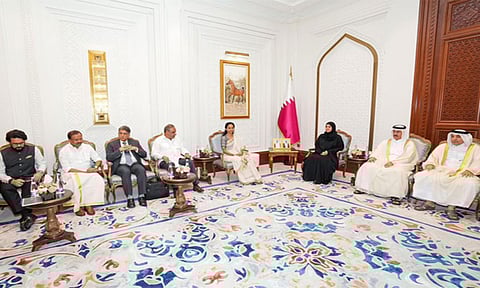 All-Party Delegation meets Qatar's Minister