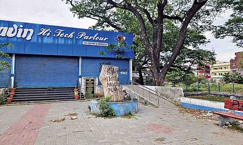 The closed Aavin parlour at Ayanavaram, which was once known as the Kancheepuram-Tiruvallur District Milk Producers’ Union