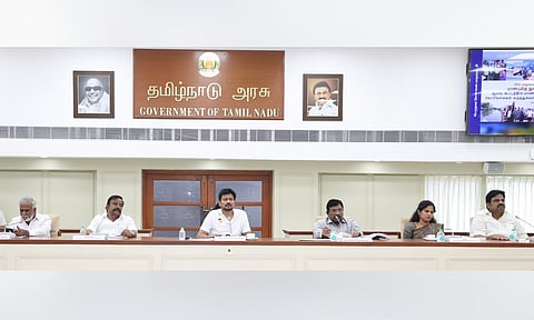Deputy Chief Minister Udhayanidhi Stalin on Tuesday reviewed the monsoon preparedness(Photo: X-@Udhaystalin)