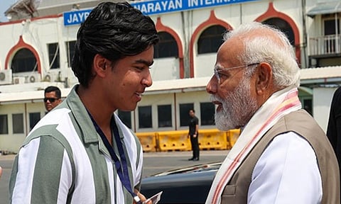 Vaibhav Suryavanshi and PM Narendra Modi (X/@narendramodi) 