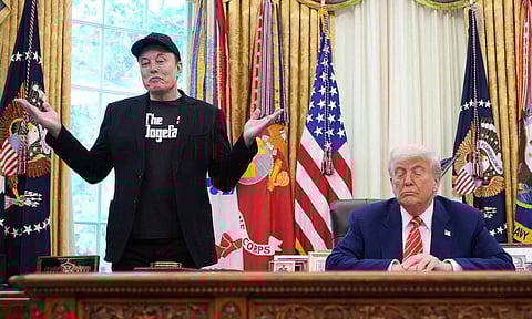 Elon Musk with Donald Trump 