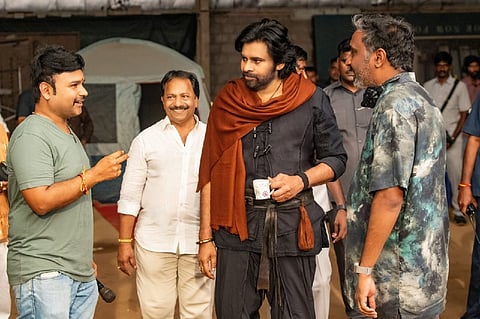  Pic from the movie shooting spot, (IANS)