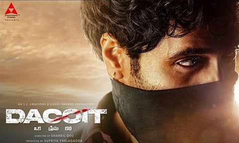 Dacoit movie poster (Photo: X/ @AdiviSesh)