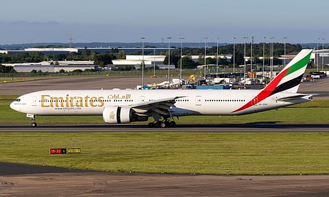 Emirates passenger flight 