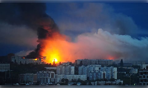 Russia's Drone Bombardment at Ukraine (Photo: PTI)