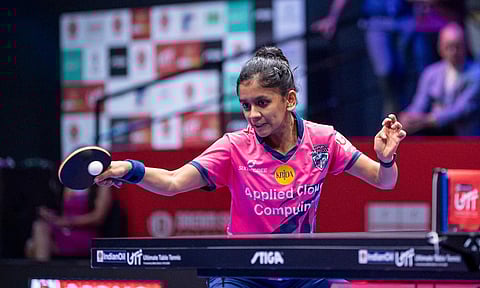 Sreeja Akula was named Indian player of the tie 