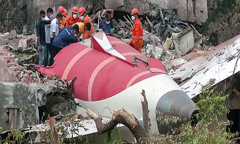 Wreckage of the London-bound Air India flight which crashed on 12 June 2025, in Ahmedabad (ANI)