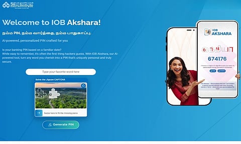 IOB's Tamil PIN generator portal goes live