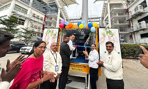 Mobile Passport Seva Van in the iconic MA Chidambaram stadium