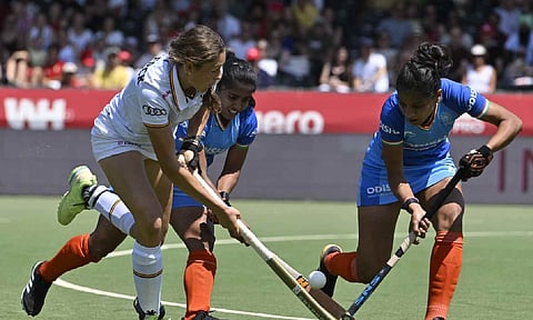 Players during the match