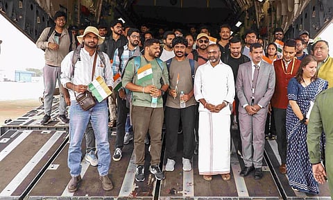 India brought back 161 Indians in a chartered flight from Amman (Photo: PTI)