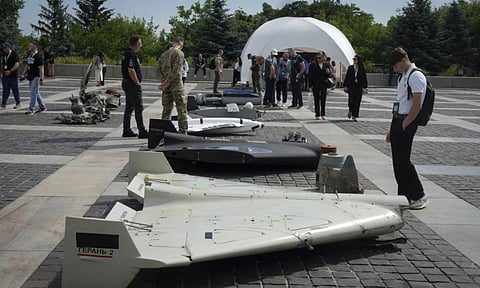 Russian drones overnight struck the southern Ukrainian port city of Odesa (AP)