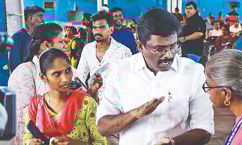 MLA Paranthaman at special ration cards camp