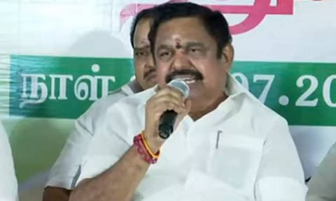 AIADMK general secretary Edappadi K Palaniswami 