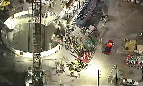 Los Angeles tunnel collapse (AP)