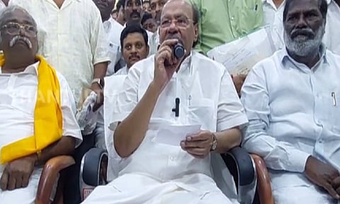 PMK founder Dr S Ramadoss (Photo: Thanthi TV)