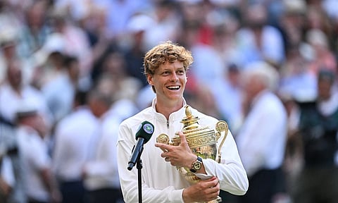 Jannik Sinner during presentation