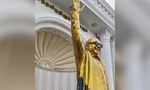 M Karunanidhi's statue in Salem