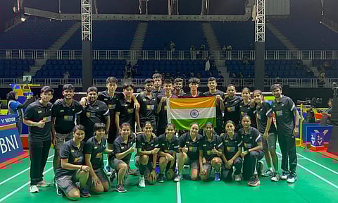Indian junior team at the competition 