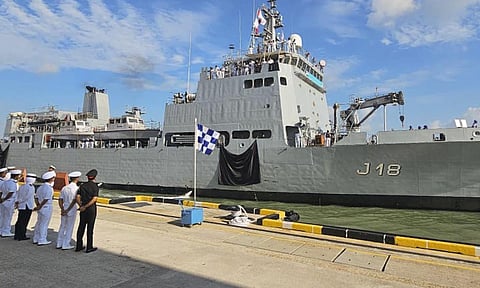 INS Sandhayak visits Malaysian port to boost maritime, hydrographic cooperation (PTI) 