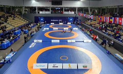 Polyak Imre & Varga Janos Memorial 2025 wrestling tournament in Budapest, Hungary (ANI)