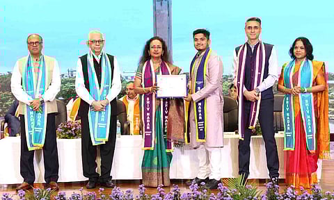 Shiv Nadar University Chennai hosted its first convocation ceremony at the Justice Pratap Singh Auditorium.