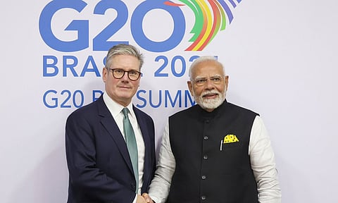  Keir Starmer with PM Modi 