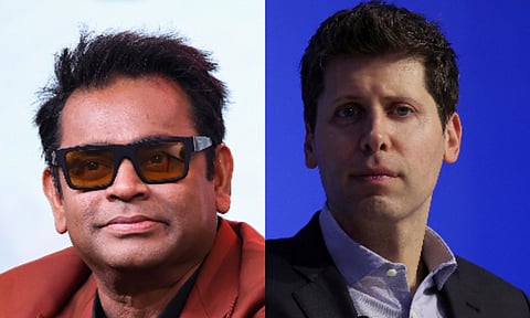 A R Rahman meets Sam Altman to discuss virtual global band 'Secret Mountain'
