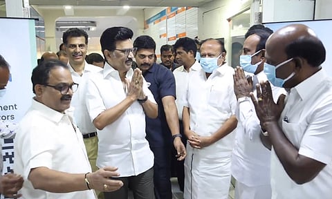 Visual of CM Stalin being discharged from the hospital (Image/X)