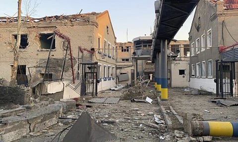 Russian missiles hit Ukrainian army training ground (AP)