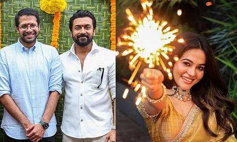 Venky Atluri with Suriya; Bhavani Sre