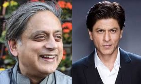 Shashi Tharoor and Shah Rukh Khan