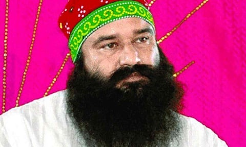 Dera Sacha Sauda chief Gurmeet Ram Rahim Singh (Credit: ANI)