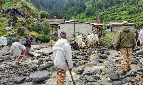 Rescuers retrieve one body in flood-hit Dharali (PTI) 