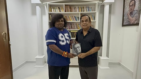 Yogi Babu with Brahmanandam