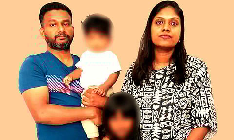 Anupa Achuthan, her daughter Nia Naveen