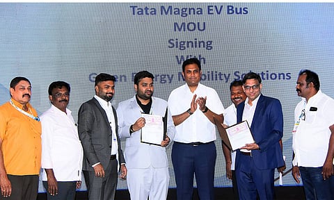 Tata Motors, Green Energy Mobility Solutions sign MoU to supply 100 Magna EV intercity coaches