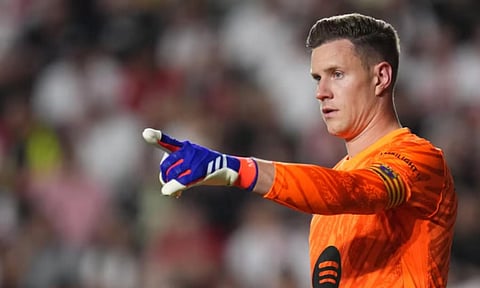 Barcelona says Ter Stegen is back as captain after medical report is sent to Spanish league (AP)