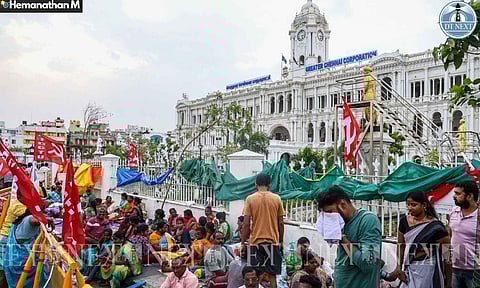 GCC workers firm on Rs 23k wage demand, resist privatisation