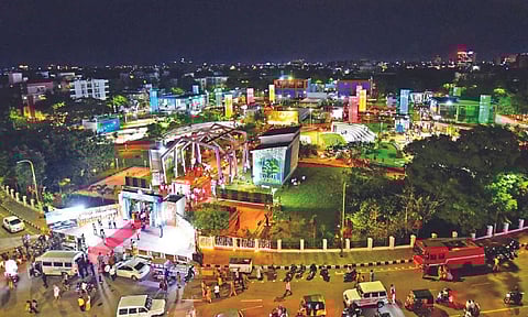 A view of Thiru Vi Ka Nagar park