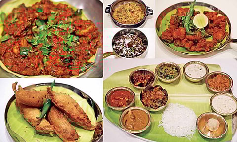 Variety dishes from Southern Spice at Taj Coromandel