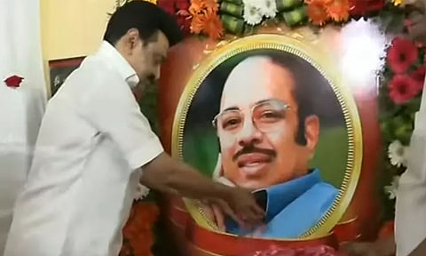 CM Stalin pays tribute to Murasoli Maran on his birth anniversary (Daily Thanthi)