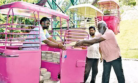Cable car facility at the Arulmigu Dhandayuthapaniswamy Temple in Palani (Photo/Maalaimalar)