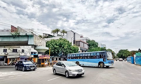 The proposed structure will replace partially demolished flyover at RK Salai- Royapettah High Road junction (Photo: Justin George)
