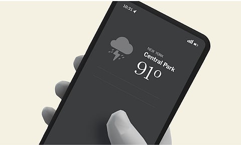 How your phone gets the weather