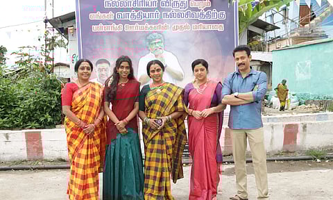 (l to r) Dr Vidhya Borgia, Lovelyn Chandrasekhar, Viji Chandrasekhar, Keerthy Chawla and Deepak