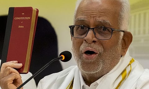 Opposition vice-president nominee B Sudershan Reddy (PTI) 