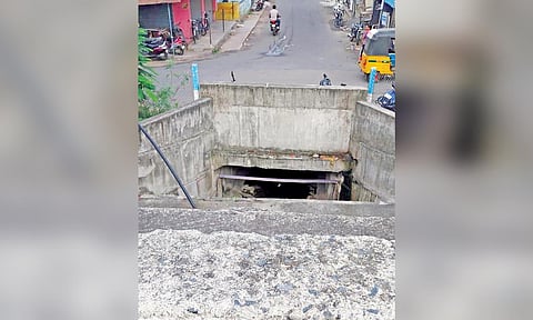 Regulator in place at the lake carries water from Chitlapakkam to Sembakkam 