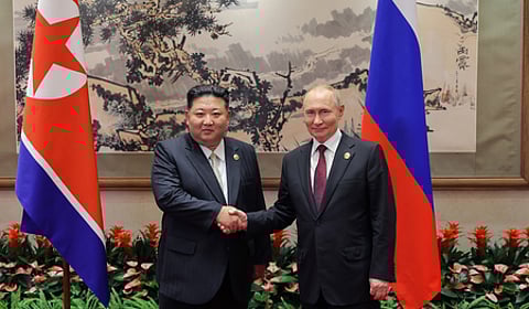 North Korean leader Kim Jong-un and Russian President Vladimir Putin